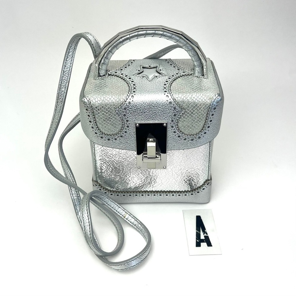 THE VOLON Great Alice Leather Box Bag - Picture 3 of 16